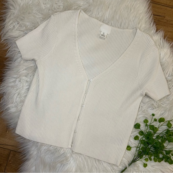 H&M Rib Knit Cropped Top - Picture 5 of 7